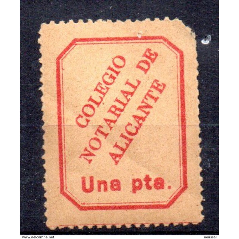 Viñeta de colegio notarial de alicante España Viñeta de colegio notarial de alicante España