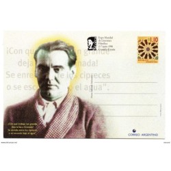 Tarjeta de  escritor lorca 1998