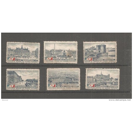 Conjunto de viñetas de francia