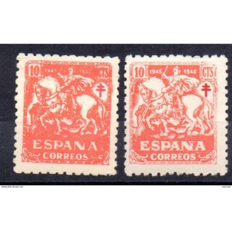 Sello mal impreso tono intenso  España