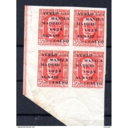 Sello n 741s en bloque de 4 España