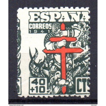 Sello n 950 desplazado España