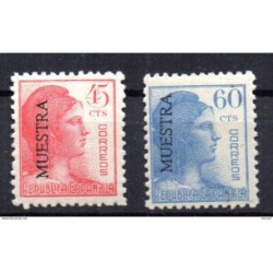Sellos n  752M y 754M  España