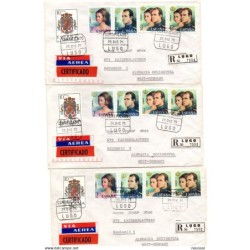 3 cartas certificadas de lugo de 1975