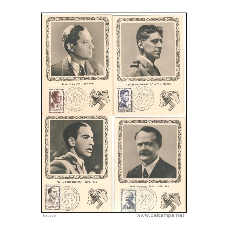 Serie de tarjetas maximas de 1957 Serie de tarjetas maximas de 1957