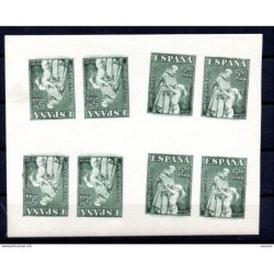 Sello en bloque de 8 sellos  n 1004FN España