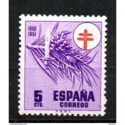 Sello con cruz desplazada hacia abajo  España