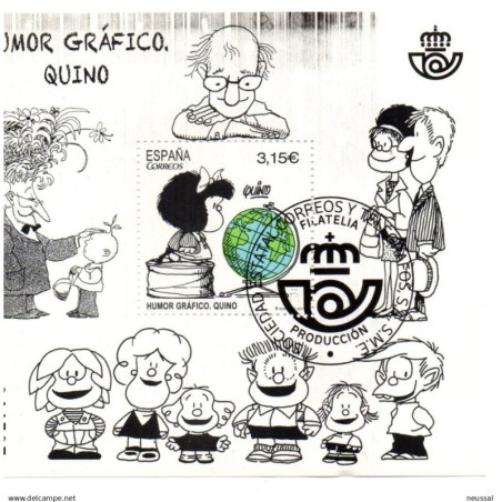 Hojita humor grafico de quino tinta negra parte de arriba España