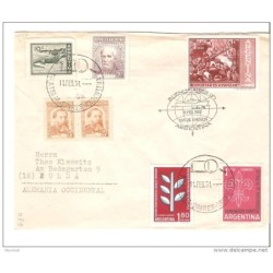 Sobre de argentina 1961 matasello barcos