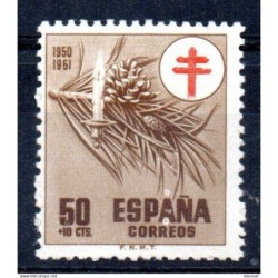 Sello n 1086 puntos blancos sobre A   España