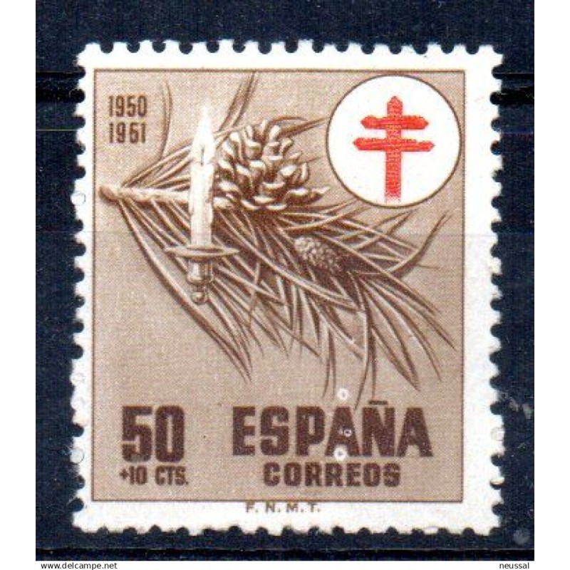 Sello n 1086 puntos blancos sobre A España Sello n 1086 puntos blancos sobre A España