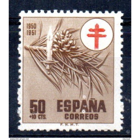 Sello n 1086 puntos blancos sobre A   España