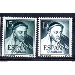 Sello 1073 ta aureola y cara  blanca  España