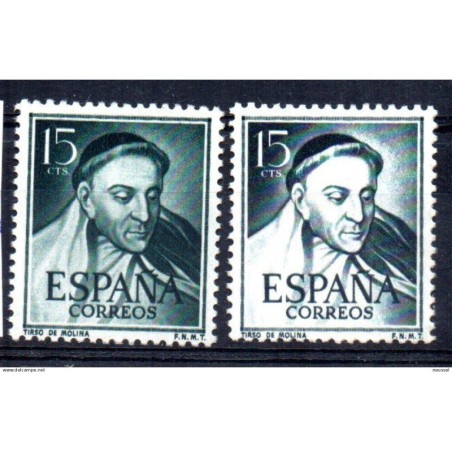 Sello 1073 ta aureola y cara  blanca  España