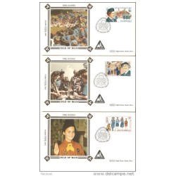 5 sobres de primer dia scouts 1985