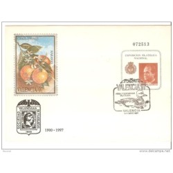 Sobre  con cuño commemorativo de valencia