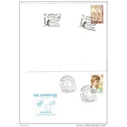 2 carta con matasello commemorativo benisa