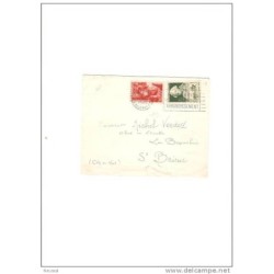Carta de 1961 sellos sobrecargados