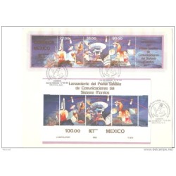 Tarjeta con dos series en tira de mexico