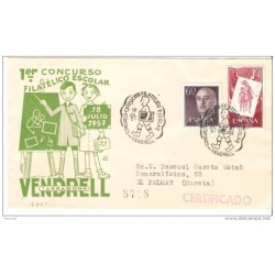 Carta con matasello de vendrell