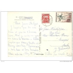 Tarjeta postal de francia de 1954
