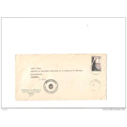 Carta de francia 1954 cuño bayonne