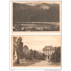 2 tarjetas postales antiguas de checoslovaquiacirculadas
