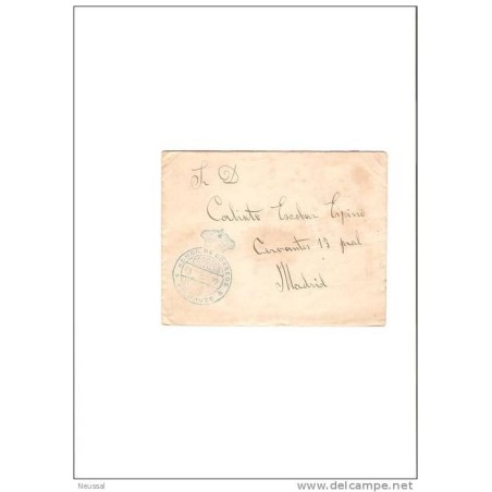 Carta   con cuño de belmonte