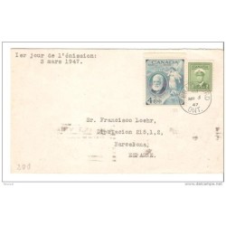 Carta de canada de 1947 direccion españa