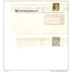 2 cartas con matasellos diferentes