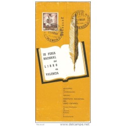 Tarjeta con matasello feria del libro