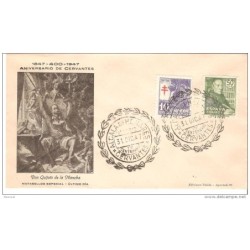 Carta con matasello cervantes 1947