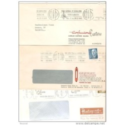 3 cartas con matasellos y publicidad diferente