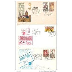 3 cartas  matasello  commemorativo diferentes 5