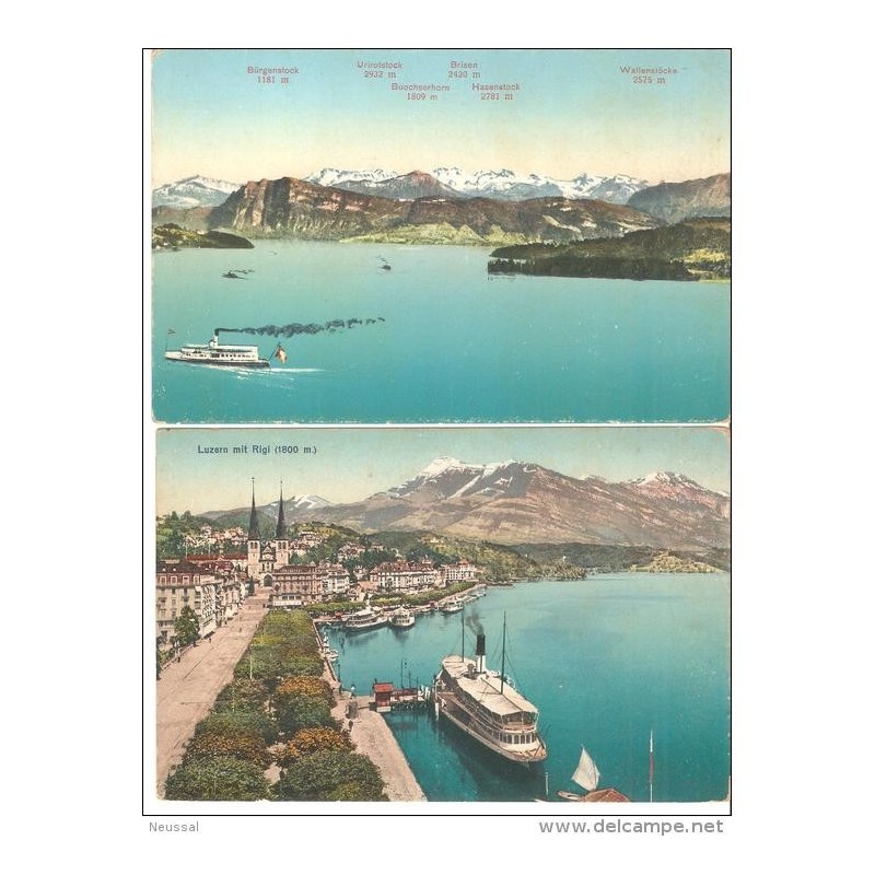 2 postales de lucern diferentes 2 postales de lucern diferentes