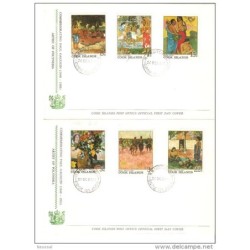 2 sobres commemorativos a paul gaugin