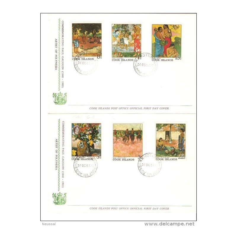 2 sobres commemorativos a paul gaugin 2 sobres commemorativos a paul gaugin