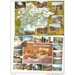 2 tarjetas postales de andorra