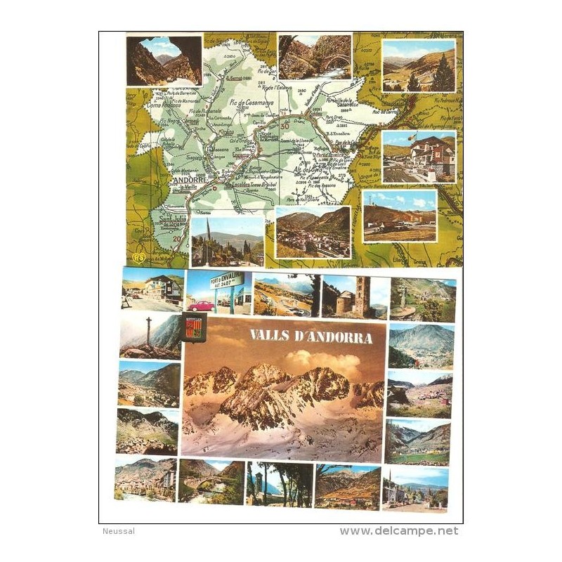 2 tarjetas postales de andorra 2 tarjetas postales de andorra