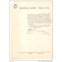 Papel del ayuntamiento de valladolid 1940