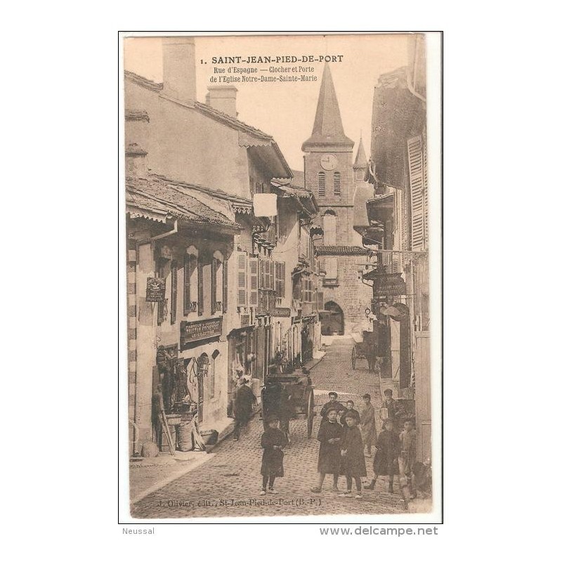 Tarjeta postal de saint hean pied de port Tarjeta postal de saint hean pied de port