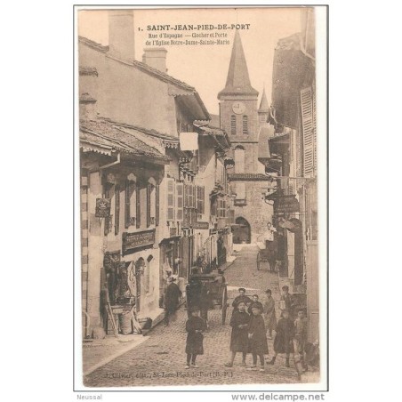 Tarjeta postal de saint hean pied de port