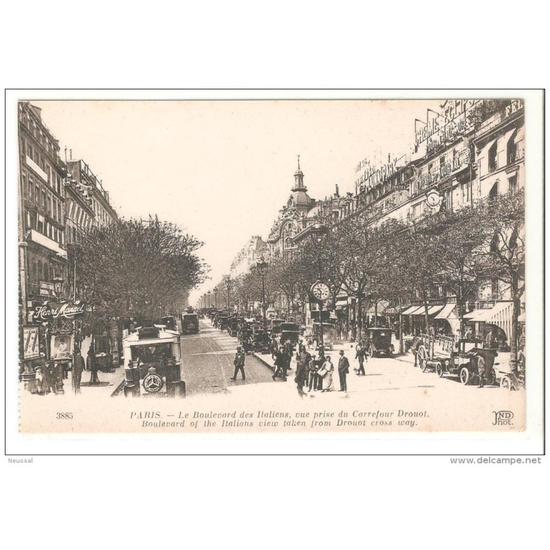 Paris le boulevard des italiens Paris le boulevard des italiens