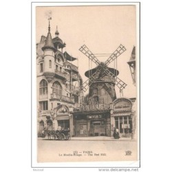 Tarjeta postal moulin rouge