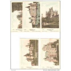 Serie 6 de castillo  de Francia con explicación en cada postal por detrás 10 postales