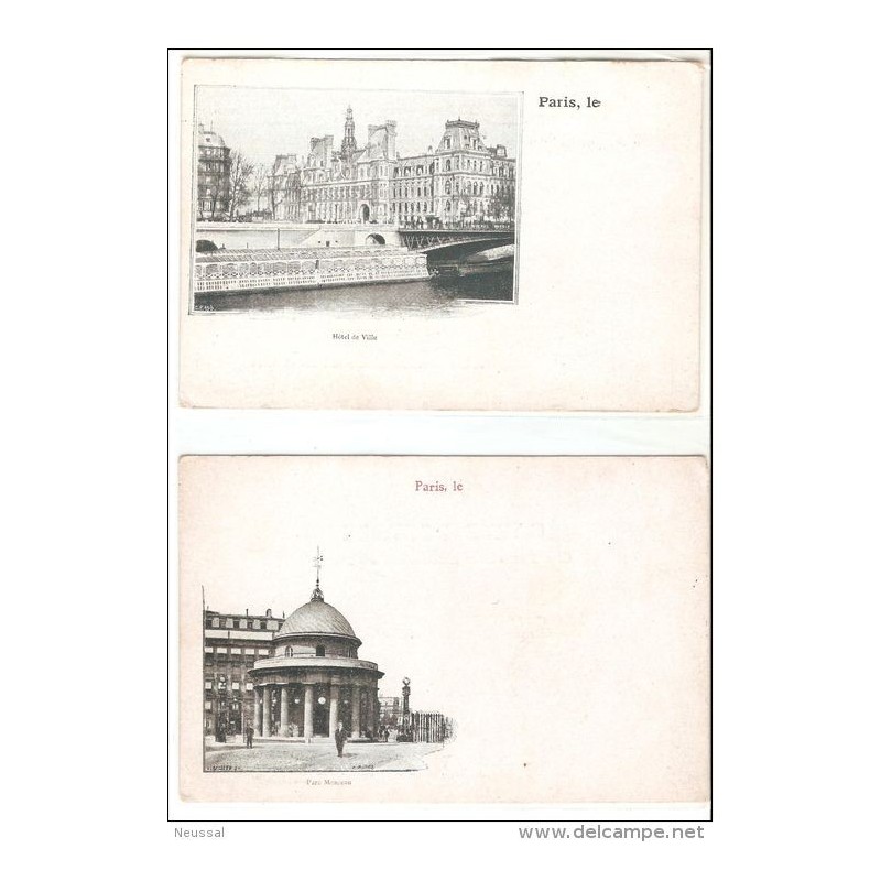 2 tarjetas postales lugares de paris 2 tarjetas postales lugares de paris