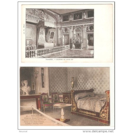 2 tarjetas postales palacio de versailles