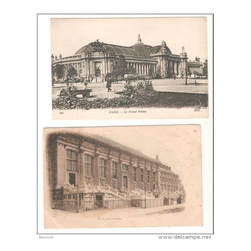 2 tarjetas postales paris 2 tarjetas postales paris