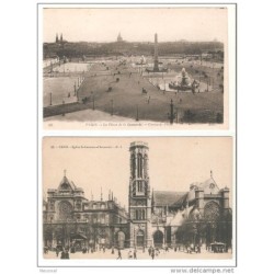 2 tarjetas postales plaza y eglise