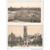 2 tarjetas postales plaza y eglise
